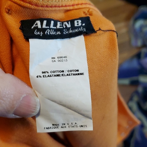 Allen B by Allen Schwartz tangerine vest, M/L - Picture 11 of 11
